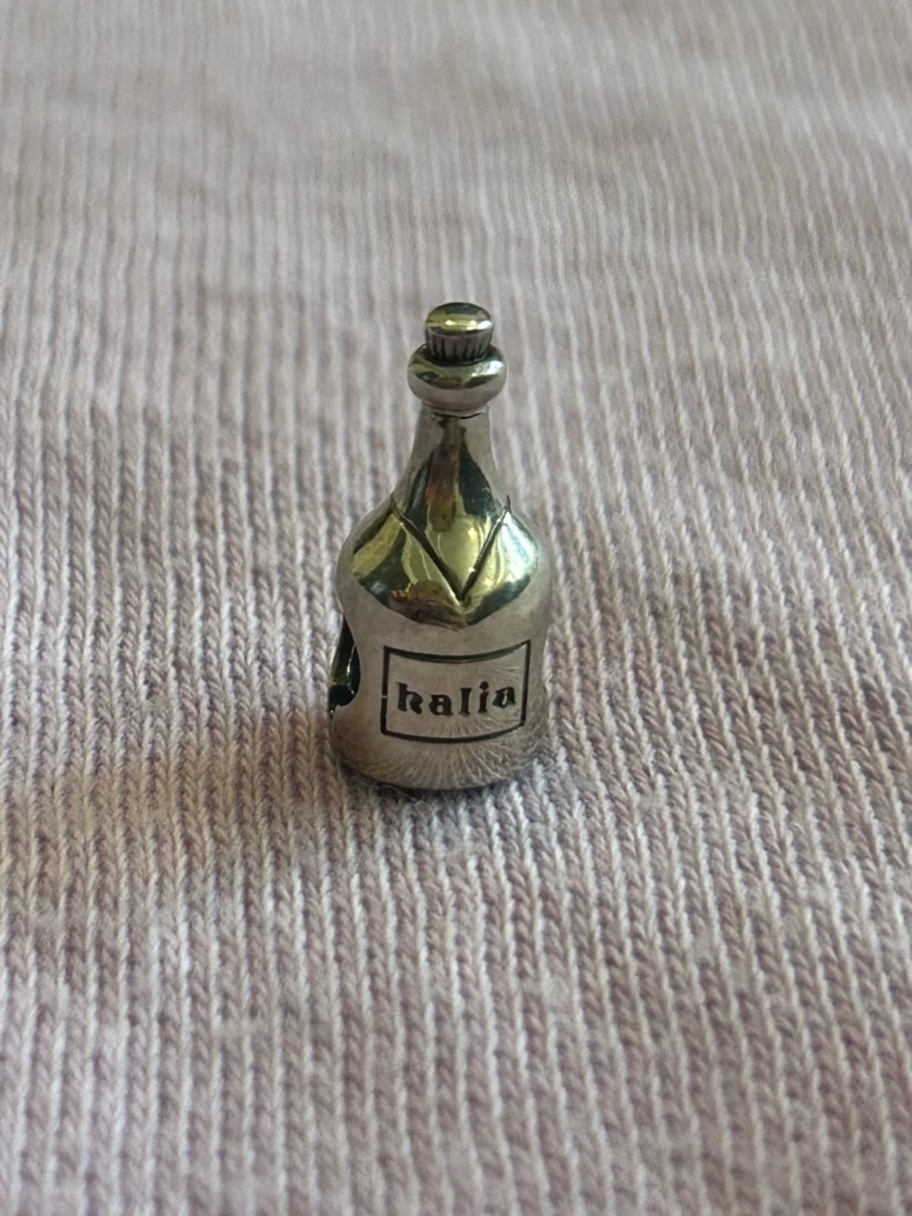 Halia "Champagne" Charm - Sterling Silver